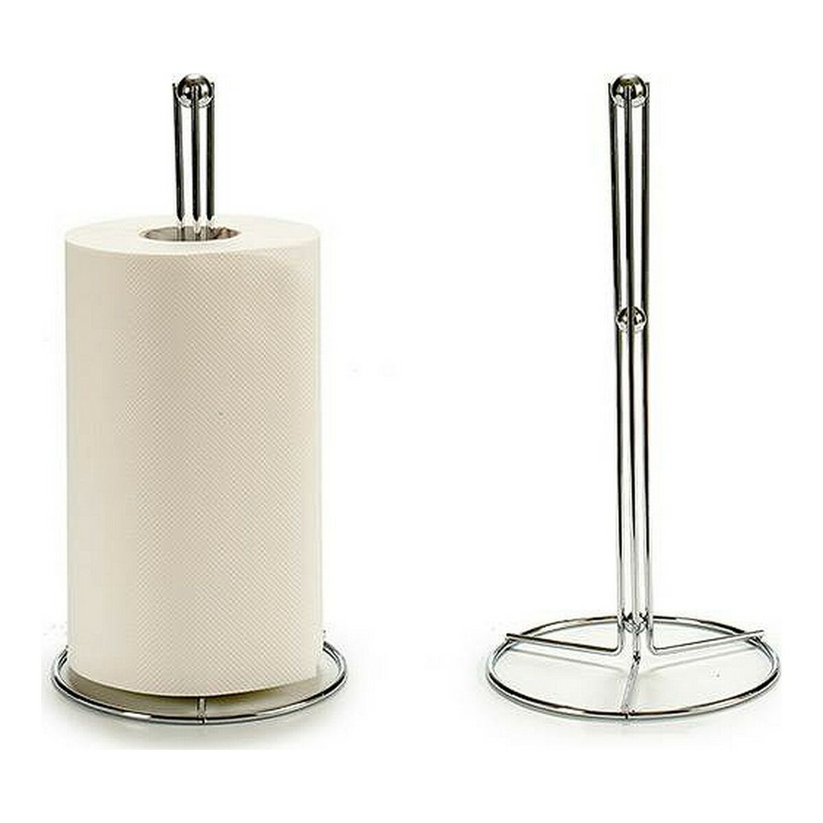 Hushållspappershållare Silvrig Metall 15,5 x 31 x 15,5 cm (31 x 15,5 cm) - 5