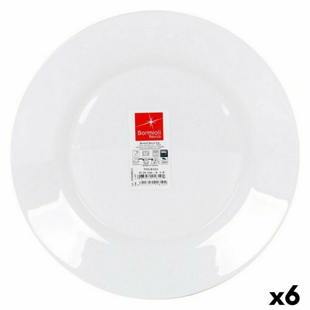 Platt skål Bormioli 105119 (ø 25 cm) (Pack 6 uds) - 6