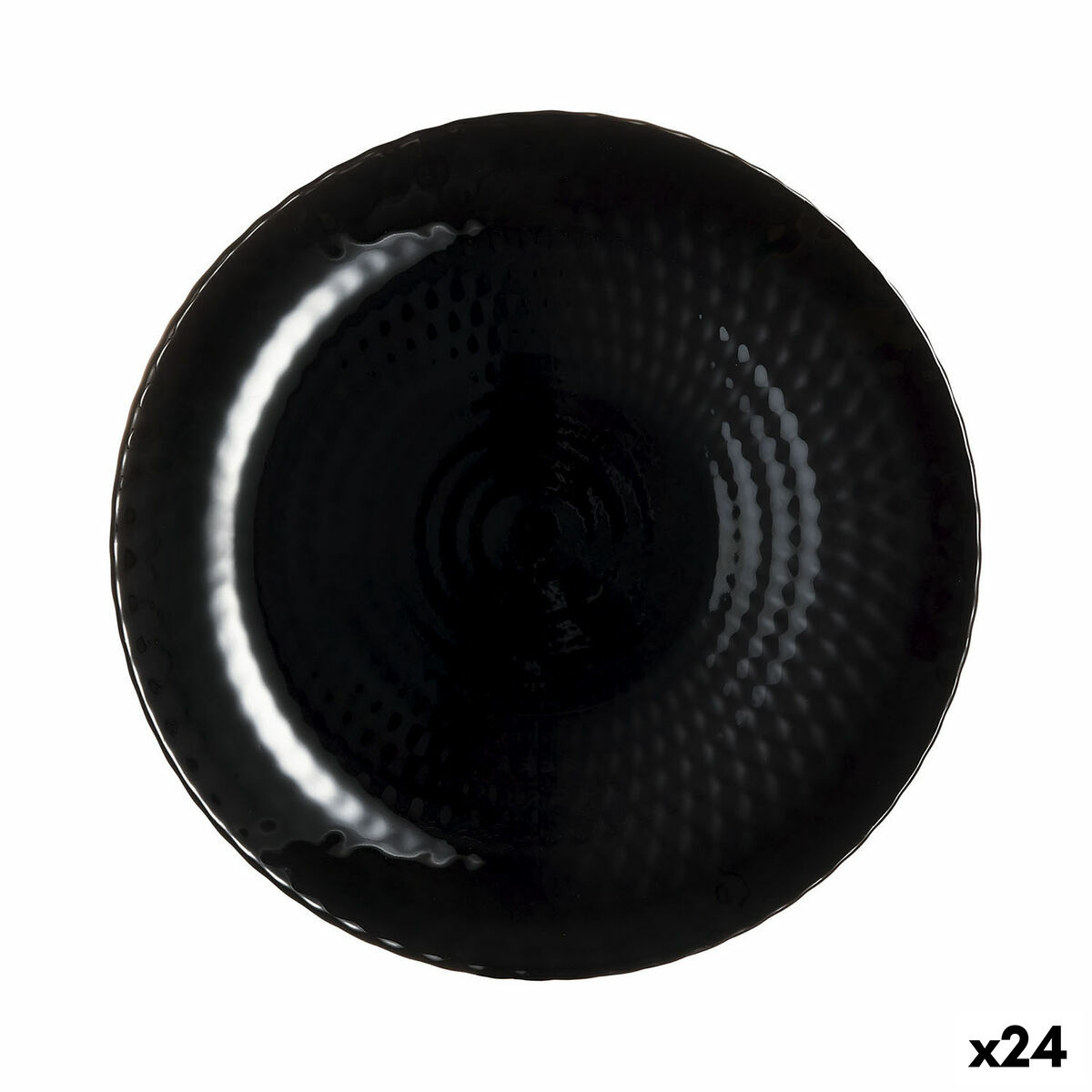 Dessert Luminarc Pampille Svart Glas (19 cm) (24 antal)