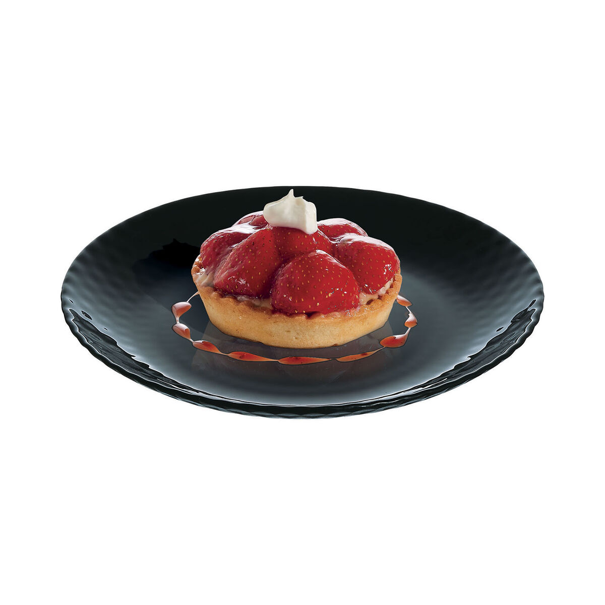 Dessert Luminarc Pampille Svart Glas (19 cm) (24 antal) - 4