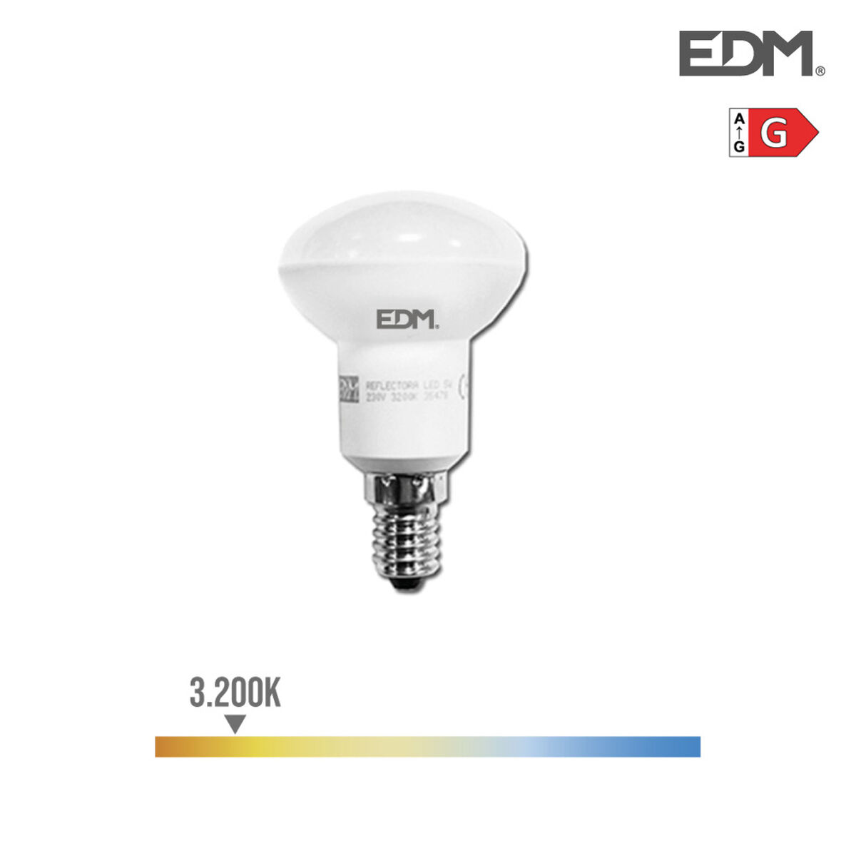 LED-lampa EDM 5 W E14 G 350 lm (3200 K)