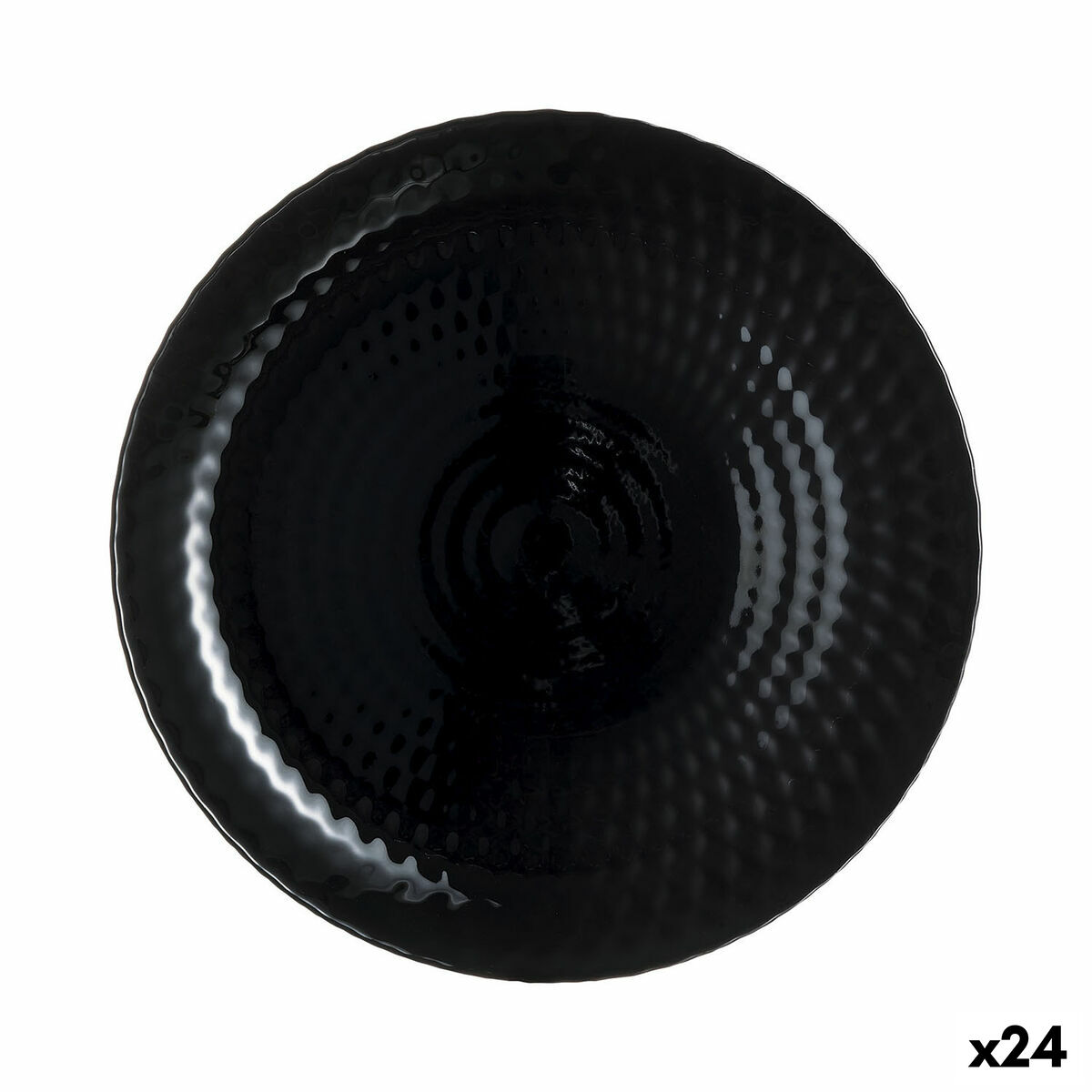 Lapostányér Luminarc Pampille Svart Glas (25 cm) (24 antal)