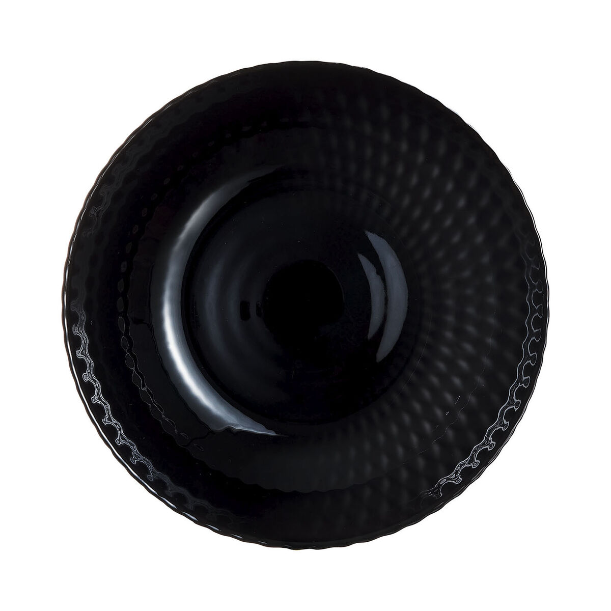 Djup tallrik Luminarc Pampille Noir Svart Glas 20 cm (24 antal) - 2
