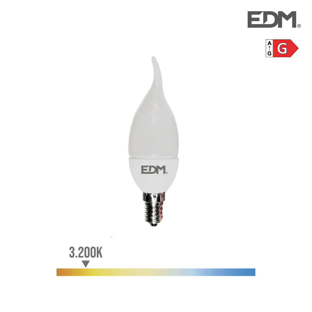LED-lampa EDM 5 W E14 G 400 lm (3200 K)