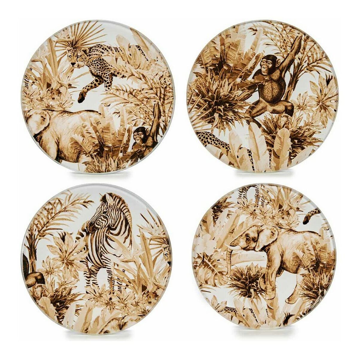 Underlägg Glas (4 uds) (Ø 10 cm) - 5