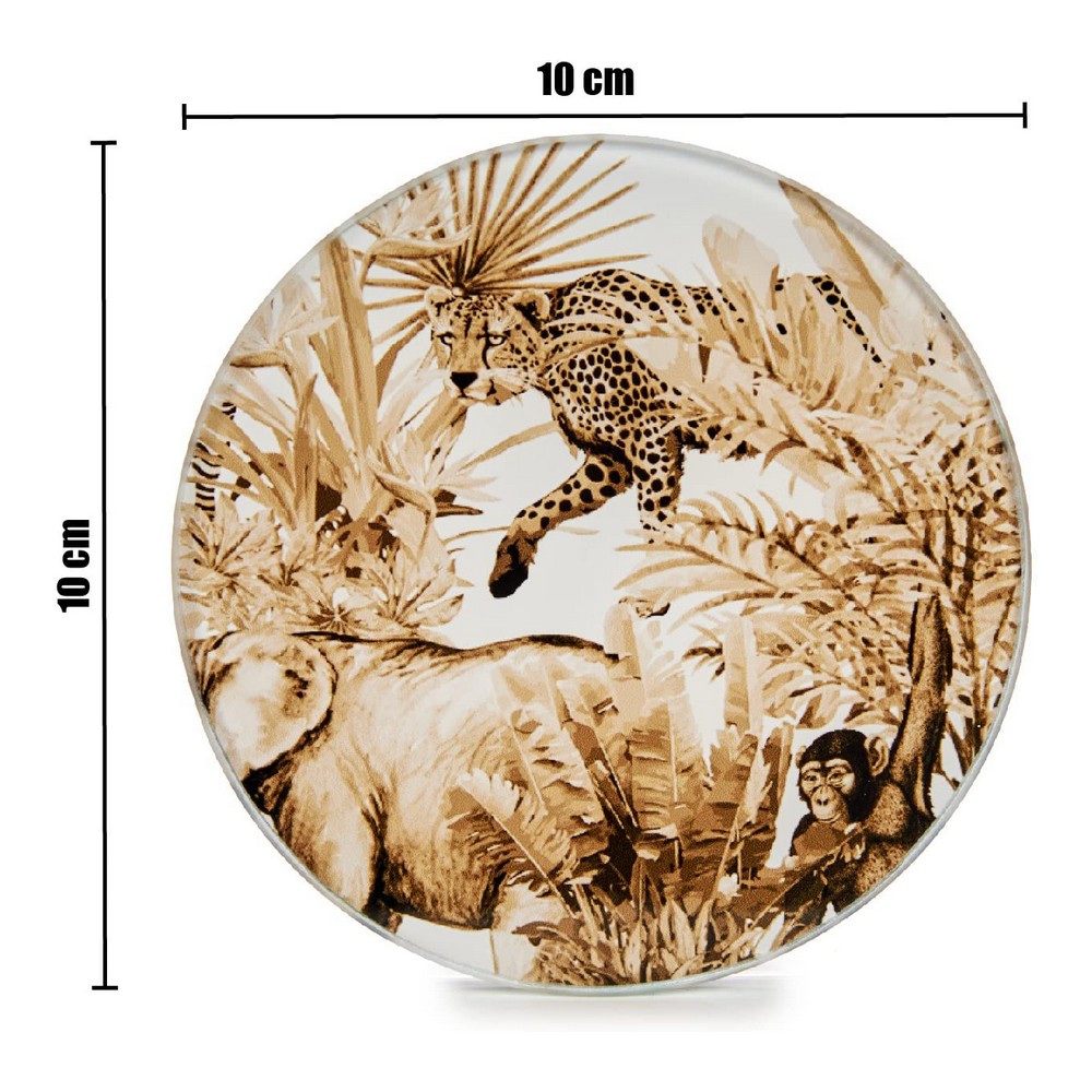 Underlägg Glas (4 uds) (Ø 10 cm) - 4