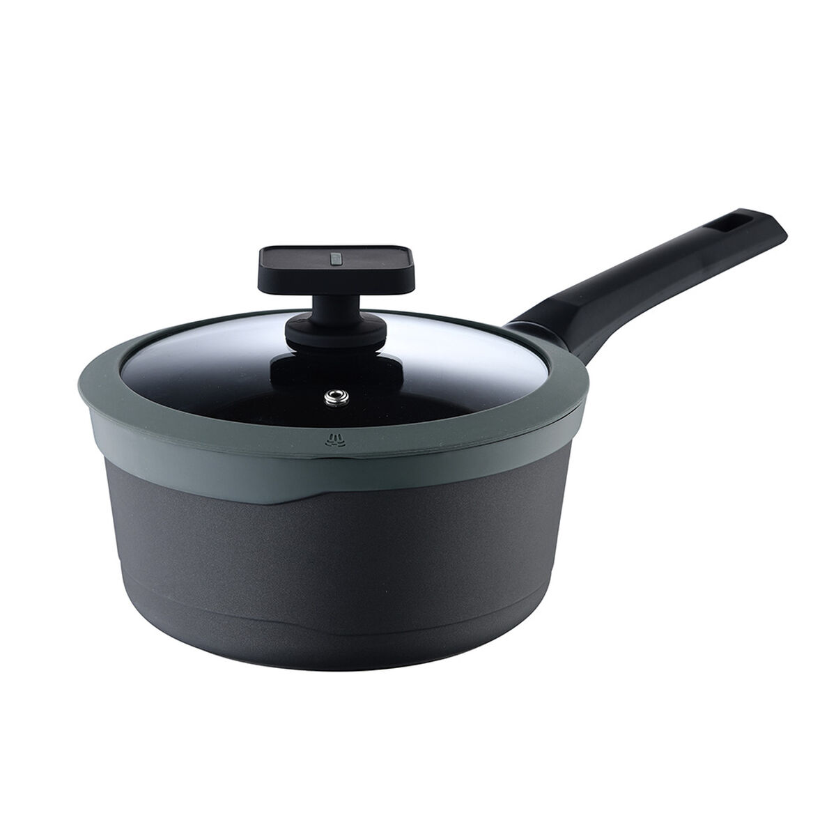 Kastrull med lock Masterpro  GASTRO REECO MP Svart Aluminium