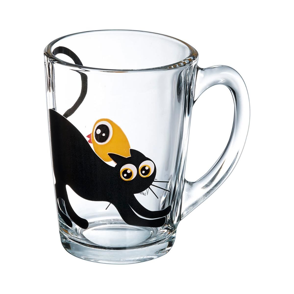 Koppar Luminarc Mistigri Frukost Katt Glas 320 ml (6 antal) - 6
