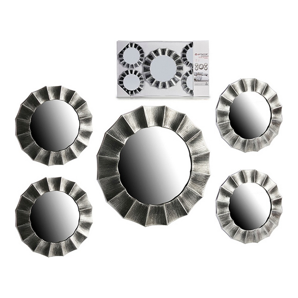 Spegelspel Vit Svart Gyllene Silvrig Glas Plast, Färg: Vit/Guld - 2