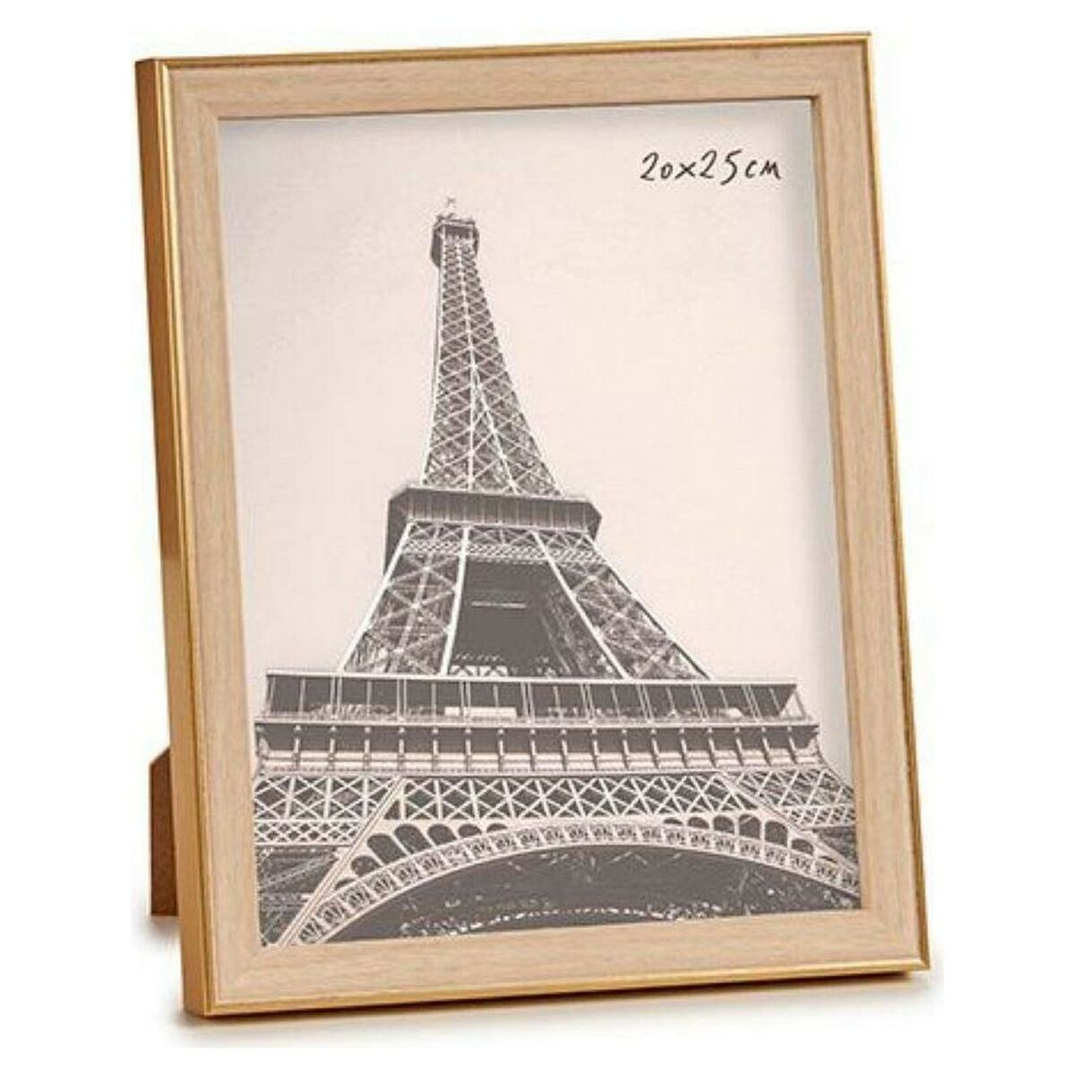 Fotoramar 23 x 27 x 2 cm Gyllene Brun Plast Glas (20 x 25 cm) - 2