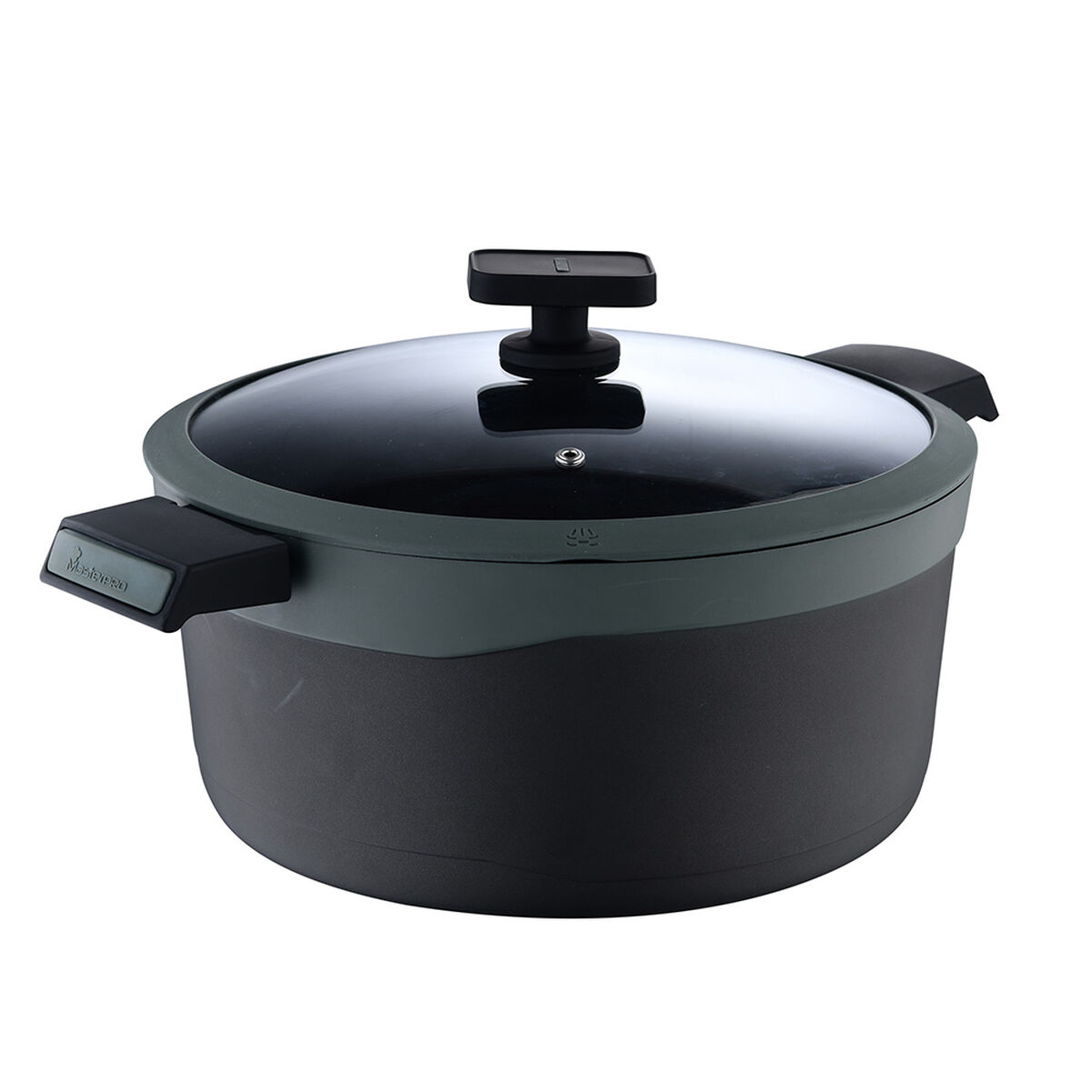 Kastrull med lock Masterpro GASTRO REECO MP Svart Aluminium