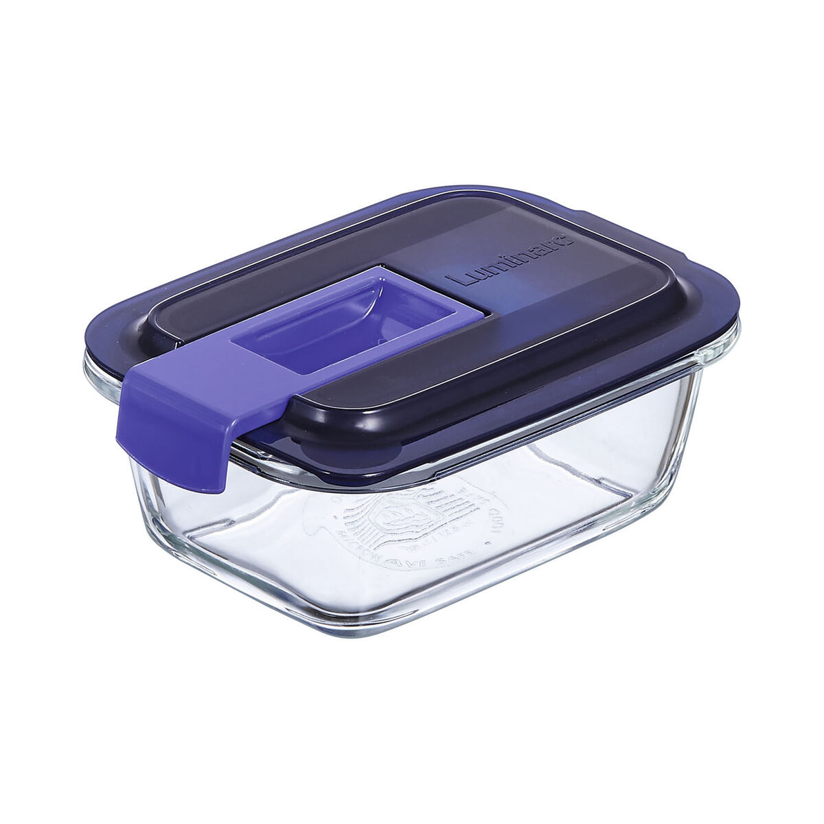 Hermetisk matlåda Luminarc Easy Box Blå Glas (380 ml) (6 antal) - 2