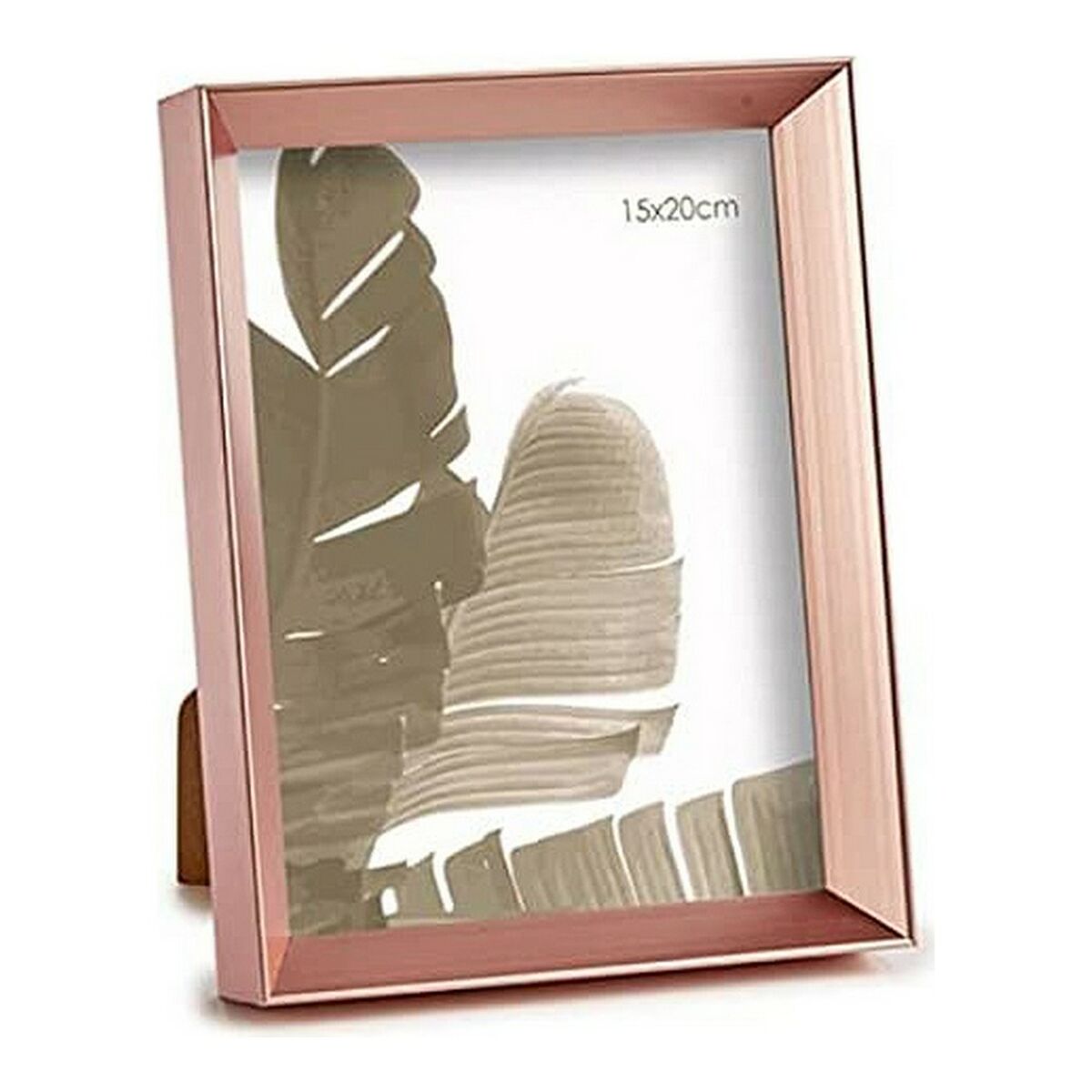 Fotoramar 17,3 x 3,3 x 22,3 cm Rosa Koppar Plast Glas (15 x 20 cm) - 2