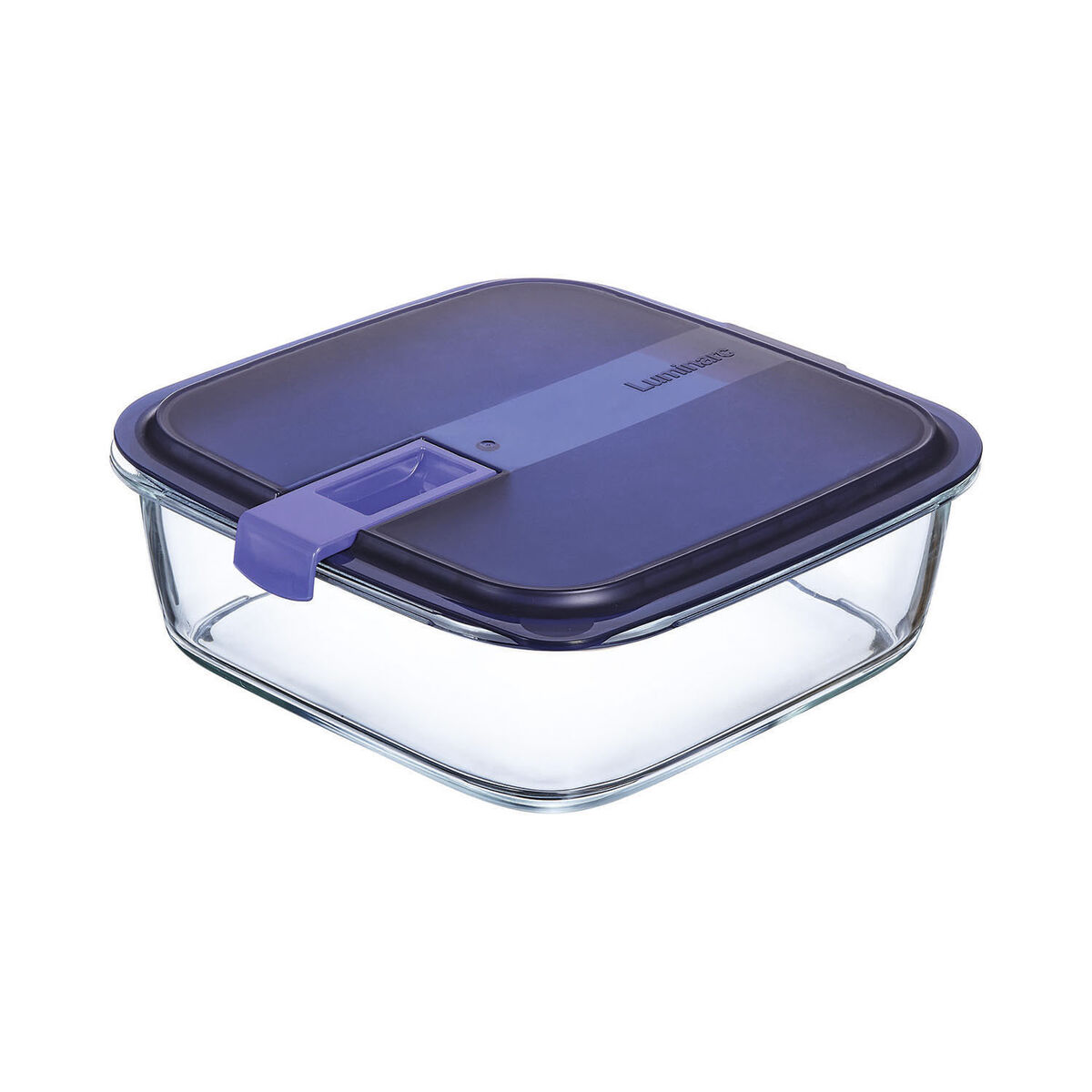 Hermetisk matlåda Luminarc Easy Box Blå 2,5 L Glas (6 antal) - 3
