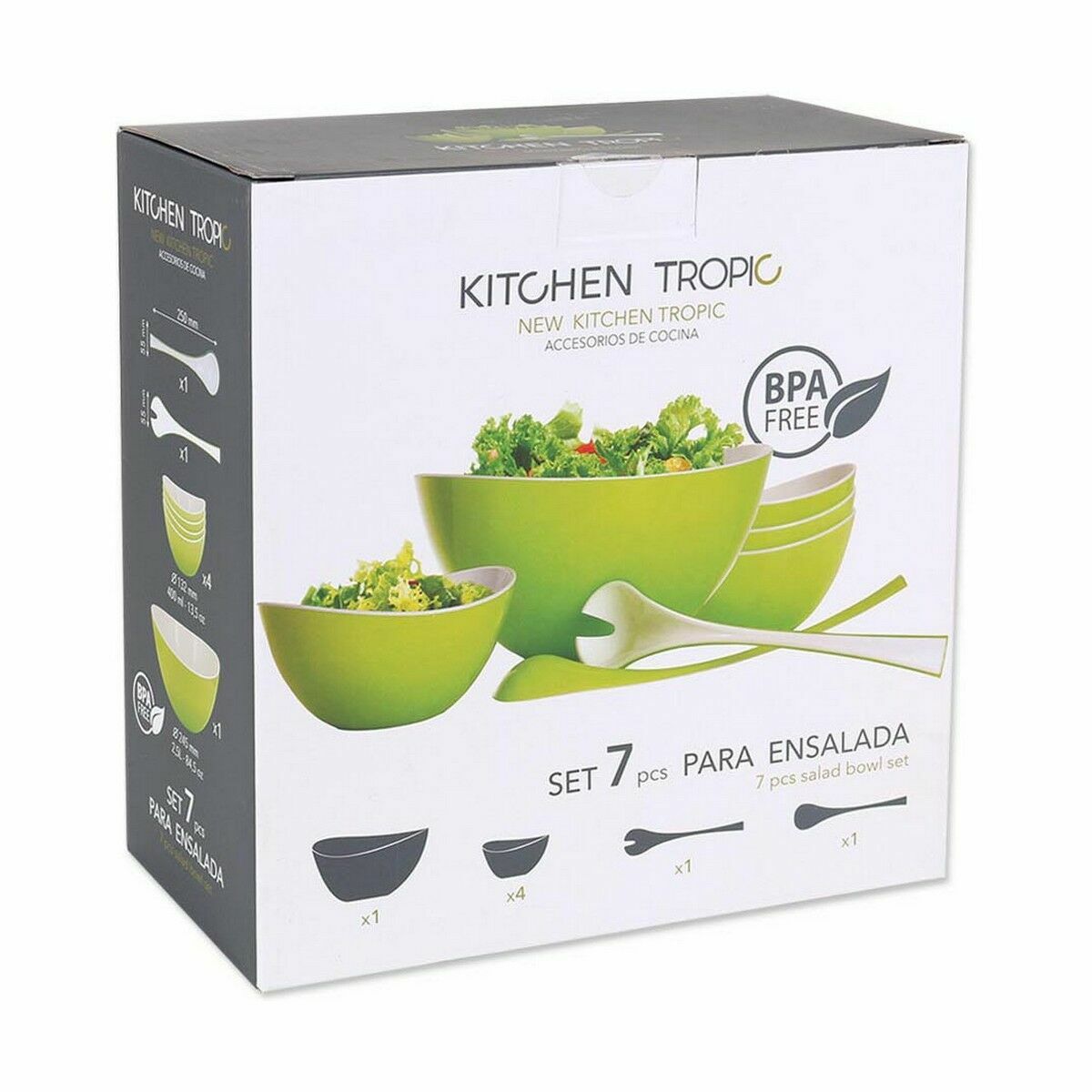 Servissats Kitchen Tropic Sallader 7 Delar - 2