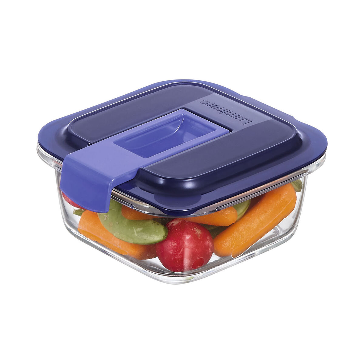 Hermetisk matlåda Luminarc Easy Box Blå Glas (380 ml) (6 antal) - 4