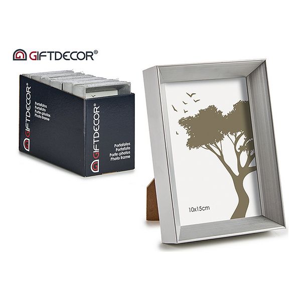 Fotoramar 78439 12,2 x 3,5 x 17,3 cm Silvrig Plast Glas
