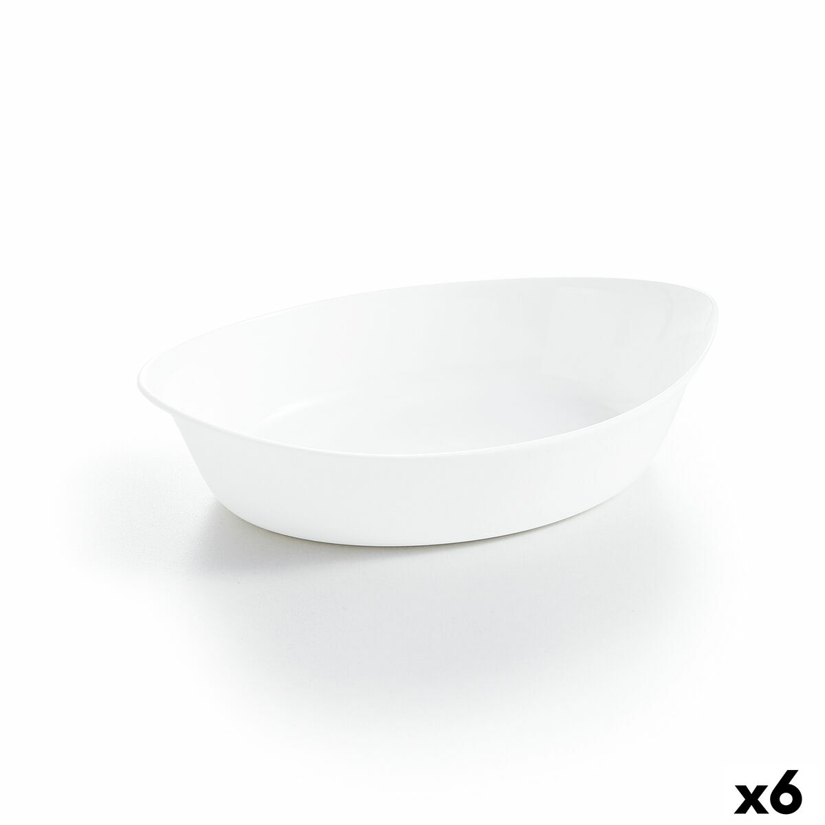 Servingsfat Luminarc Smart Cuisine Avlång Vit Glas 25 x 15 cm (6 antal)