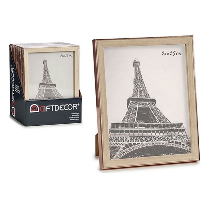 Fotoram Brun Koppar Glas Plast, Mått: 10 x 15 cm - 2