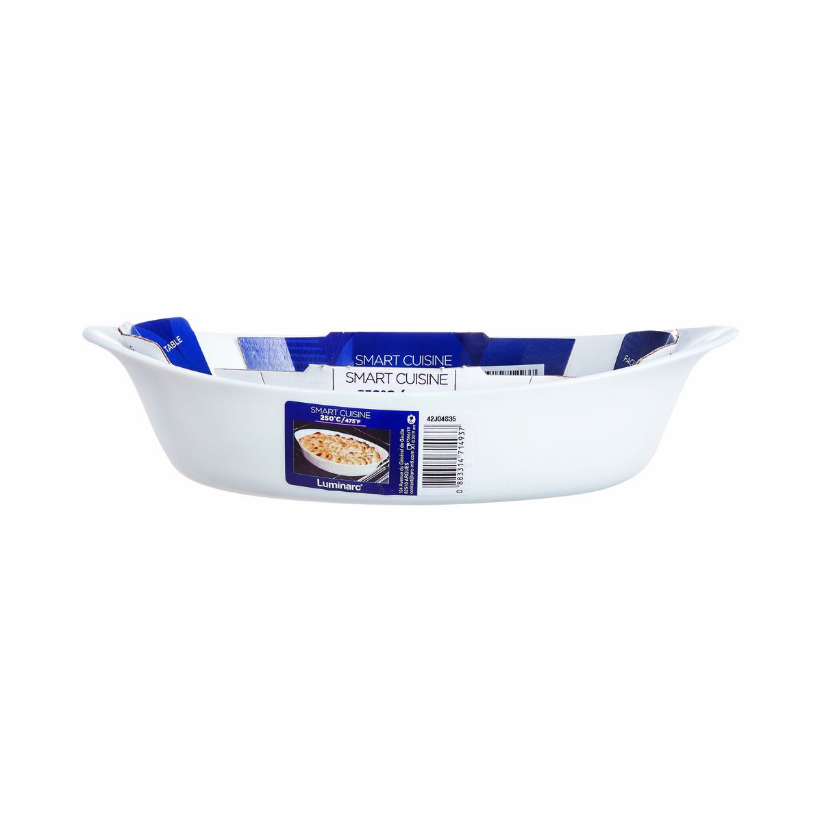 Servingsfat Luminarc Smart Cuisine Avlång Vit Glas 21 x 13 cm (6 antal) - 2