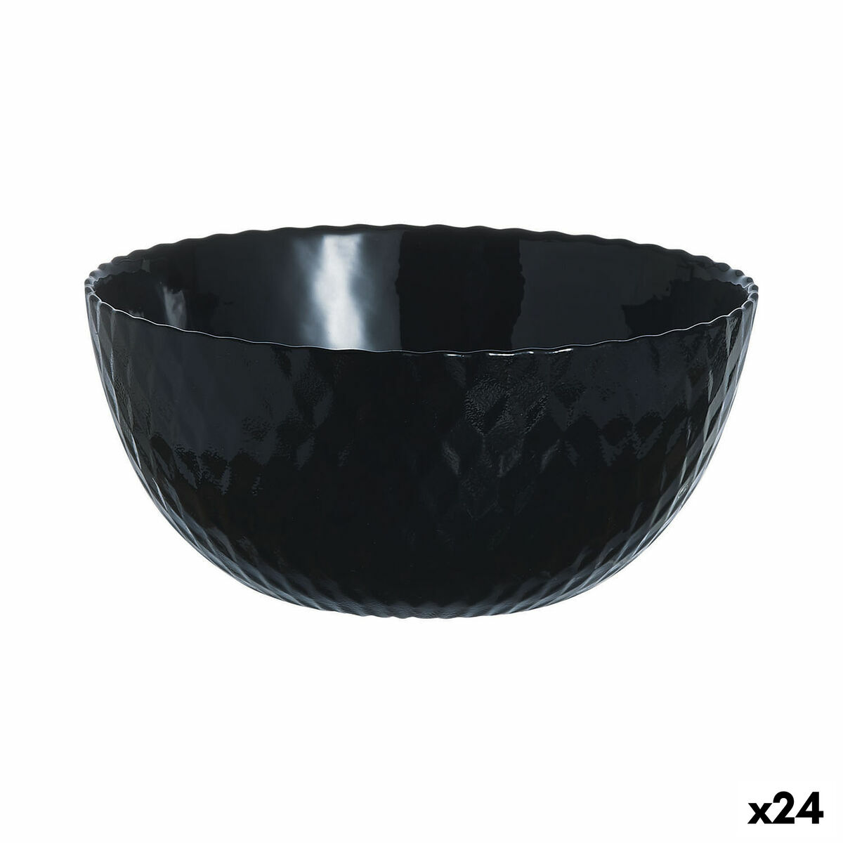 Skål Luminarc Pampille Svart Glas (13 cm) (24 antal)