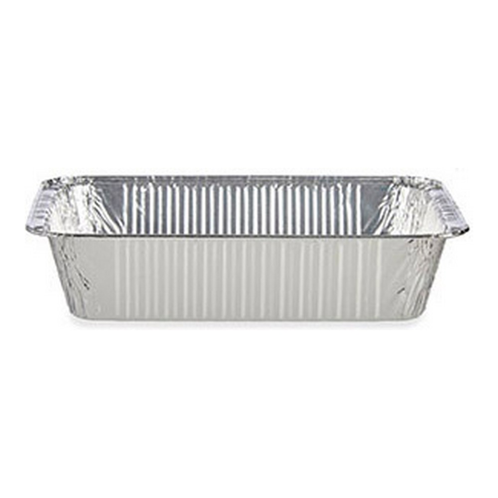 Uppsättning med Brickor Aluminium Silvrig (15,6 x 5 x 22 cm) - 2