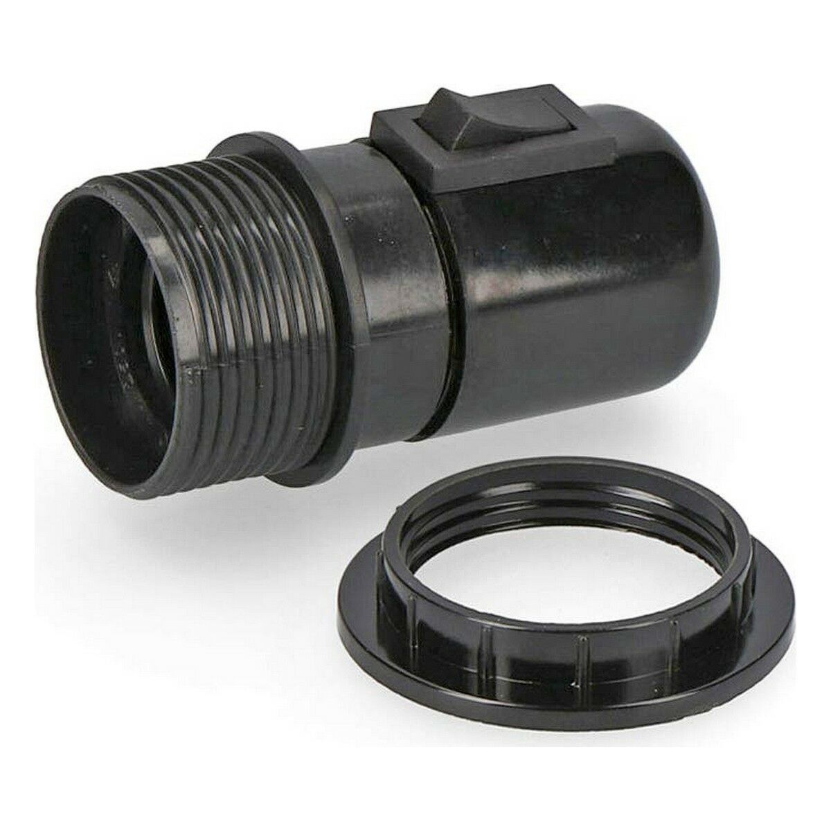 Lamphållare EDM Svart E27 - 2