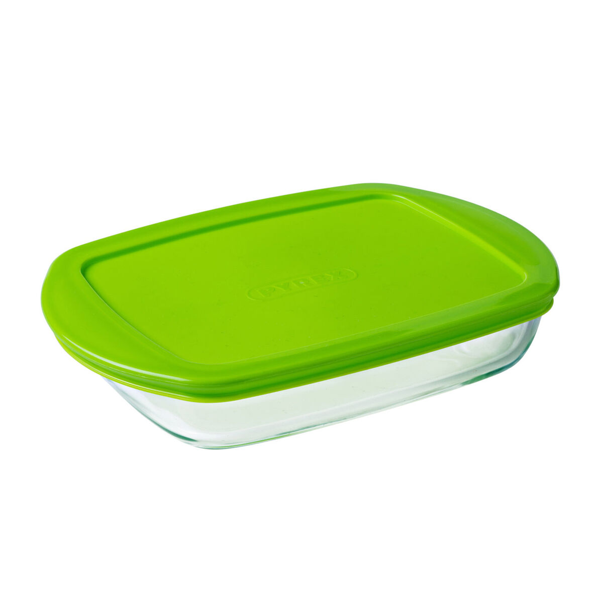 Rektangulär matlåda med lock Pyrex Prep&store Px Grön 1,6 L 28 x 20 cm Glas (5 antal) - 2