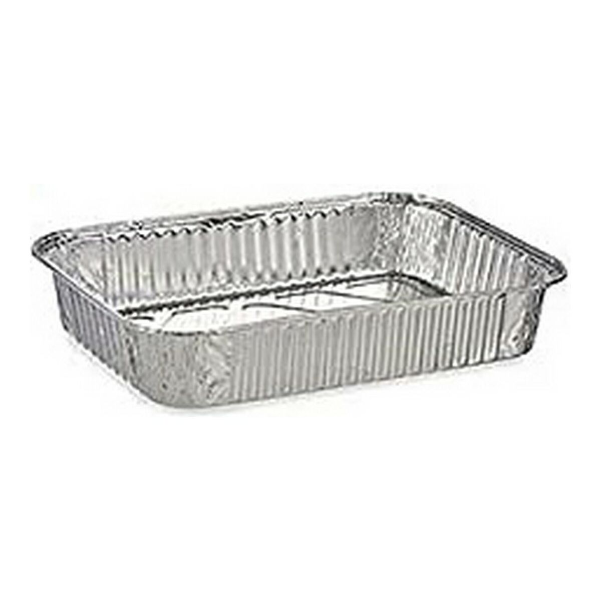 Uppsättning med Brickor Silvrig Aluminium (20,5 x 5 x 31,3 cm) - 4