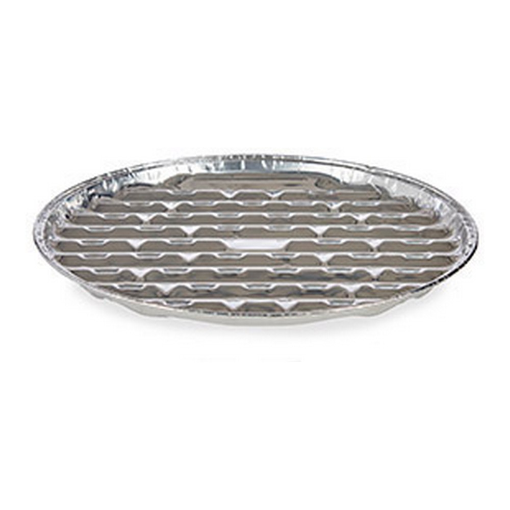 Uppsättning med Brickor Silvrig Aluminium 32 x 3 x 32 cm (Ø 32 x 2,5 cm) - 2