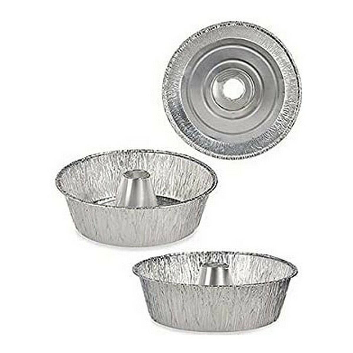 Set med Formar för Bakverk Silvrig Aluminium (2 uds) - 5