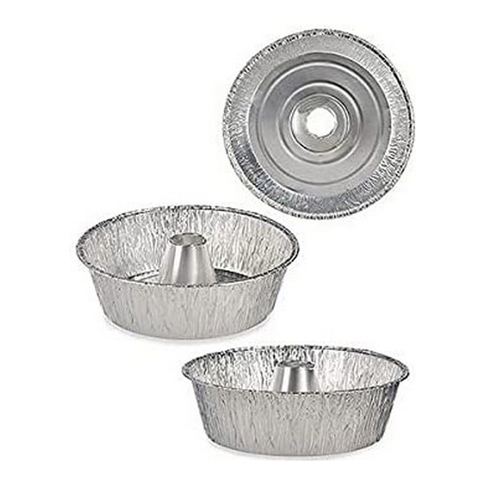 Set med Formar för Bakverk Silvrig Aluminium (2 uds) - 3