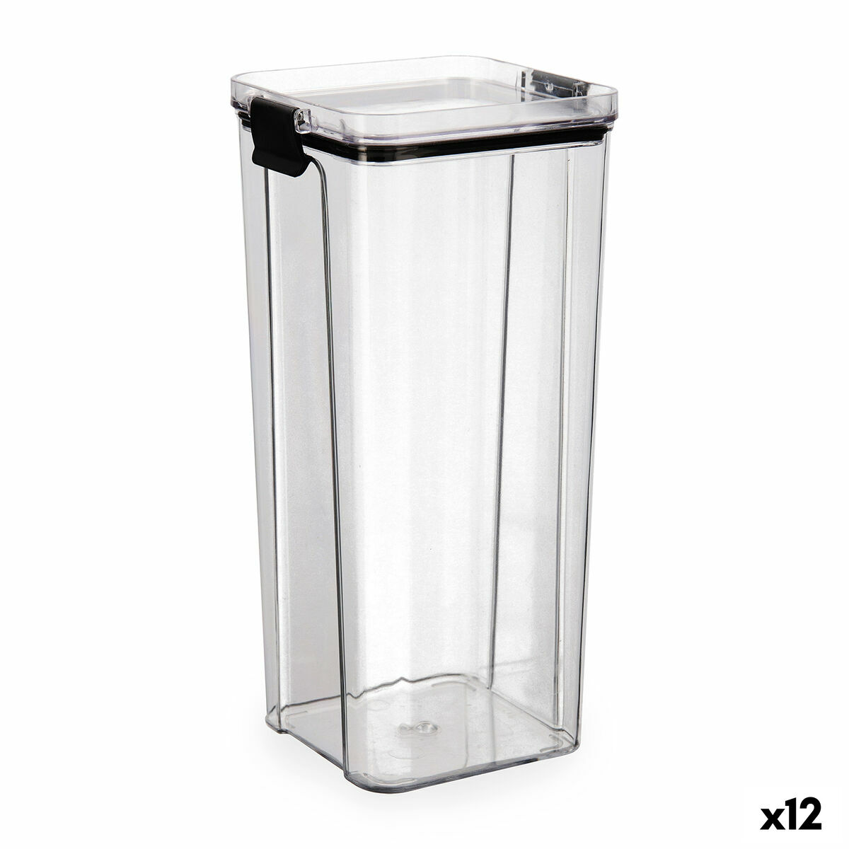 Behållare för matkonservering Quid Cocco Transparent Plast 1,8 L (12 antal)