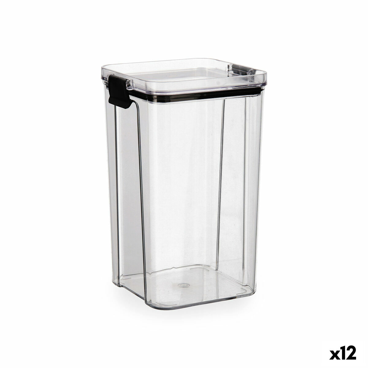 Behållare för matkonservering Quid Cocco Transparent Plast 1,3 L (12 antal)