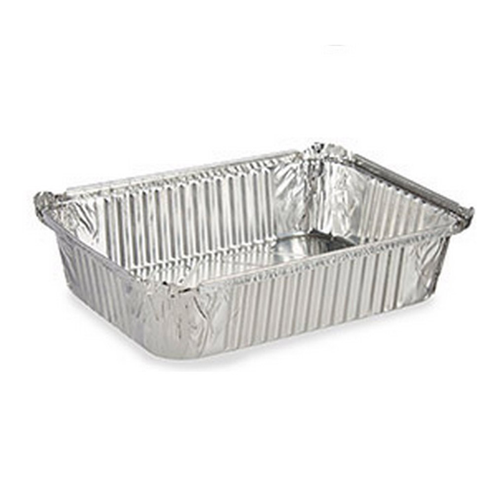 Uppsättning med Brickor Silvrig Aluminium (18,5 x 5,6 x 26 cm) - 2