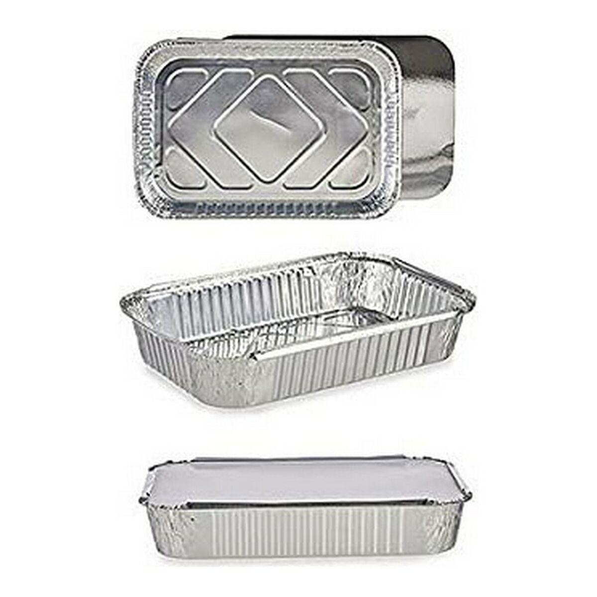 Uppsättning med Brickor Aluminium (2 uds) (2,3 L) - 5