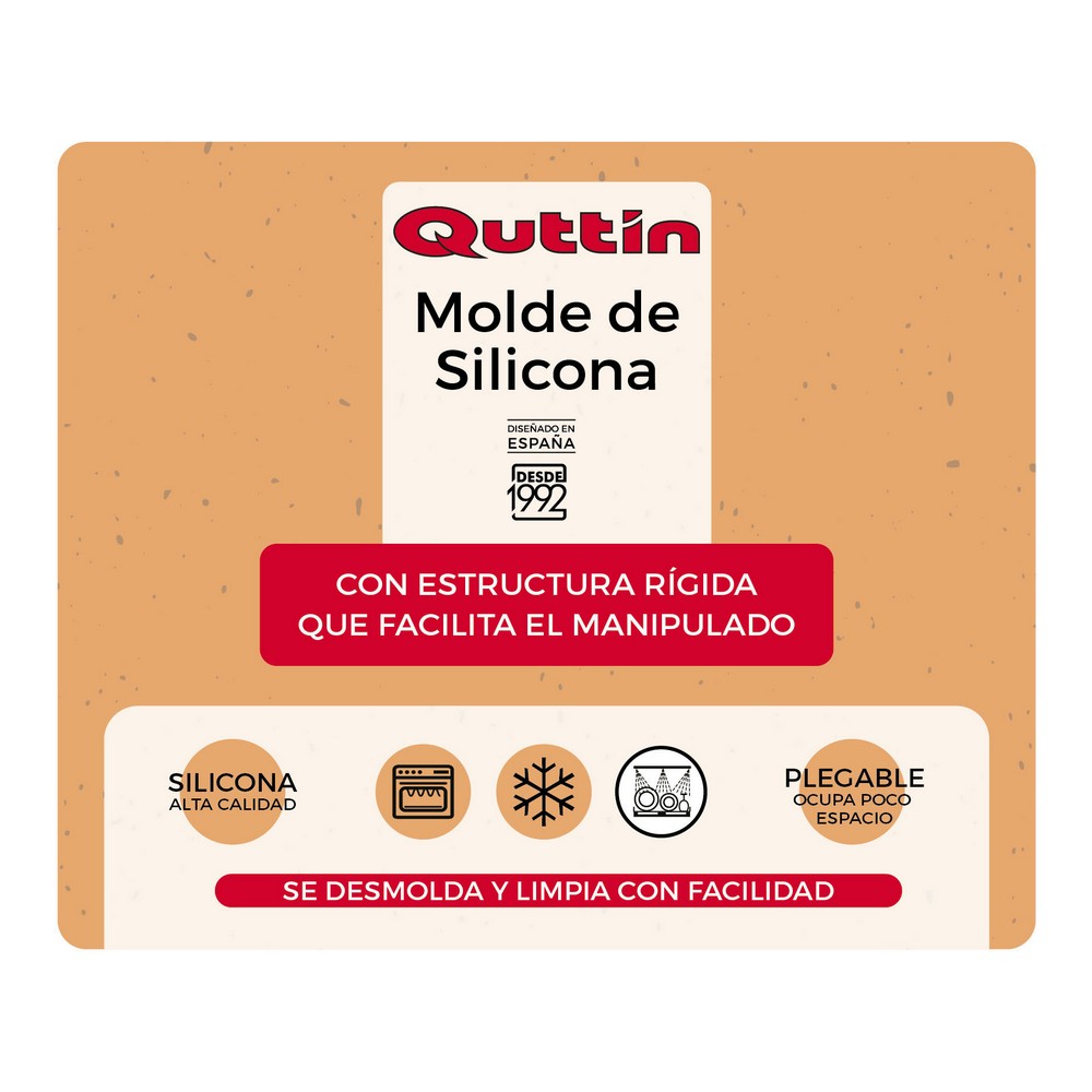 Ugnsform Quttin Silikon Hård (27,6 x 24,2 x 5,3 cm) - 2