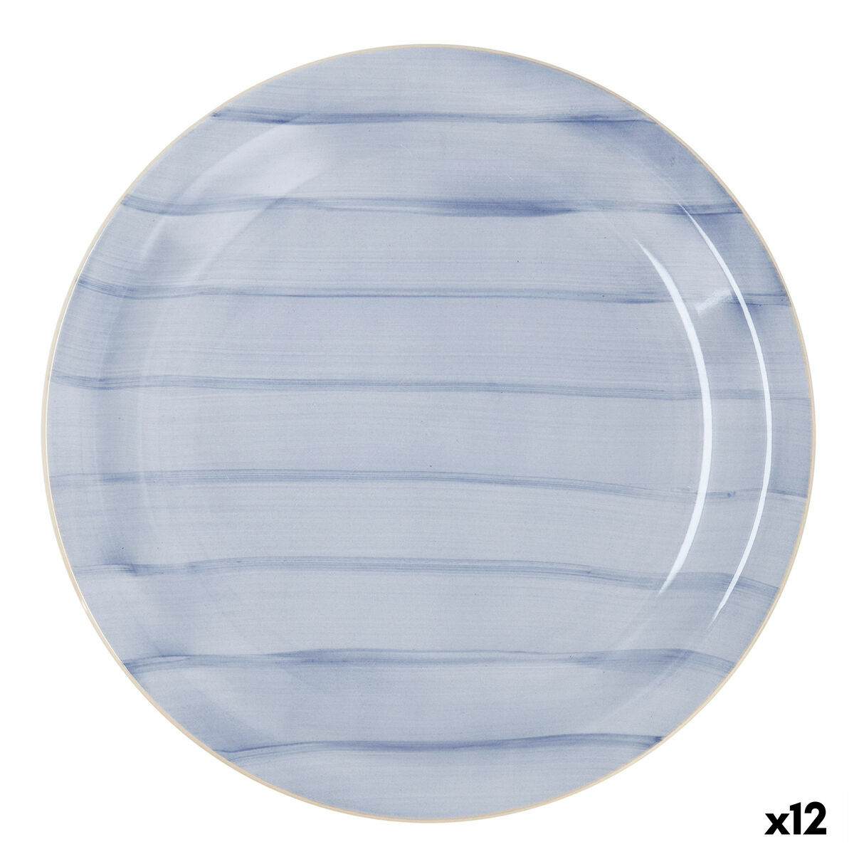 Lapostányér Quid Brisa Cielo Keramik Blå (Ø 27 cm) (12 antal)