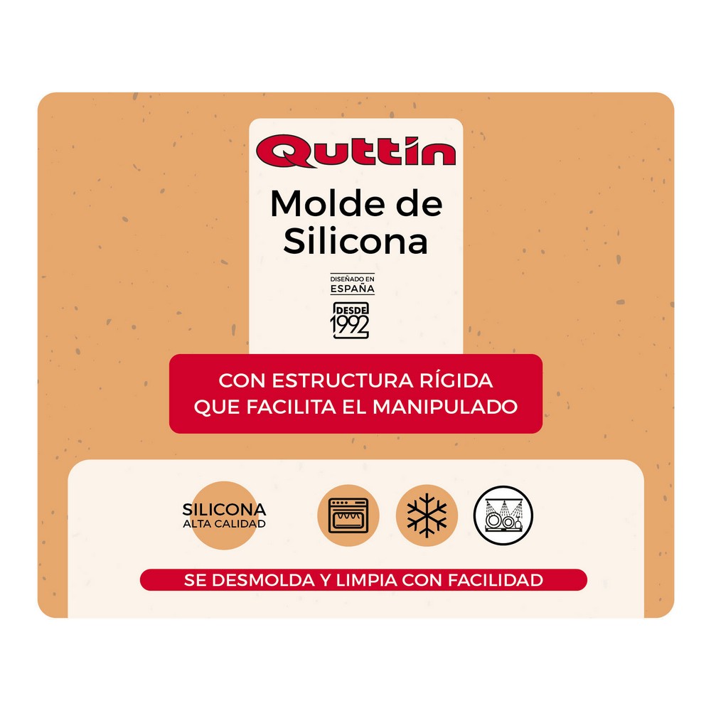 Ugnsform Quttin Silikon Hård (24,3 x 24,3 cm) - 2