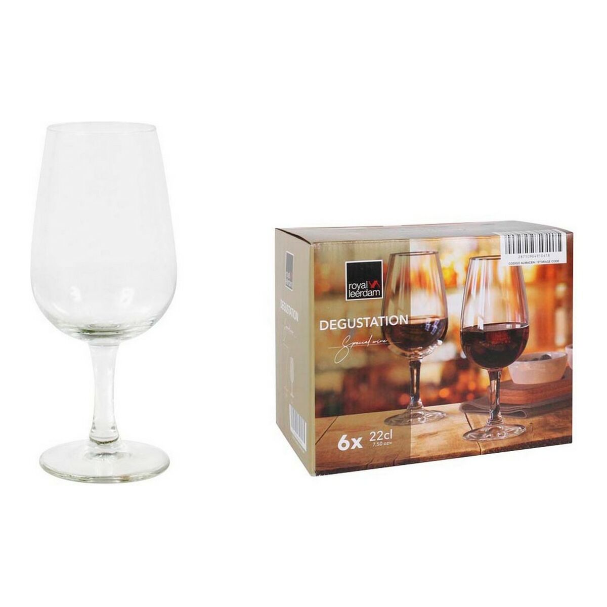 Glasset Royal Leerdam Degustation (22 cl) (6 uds) - 6