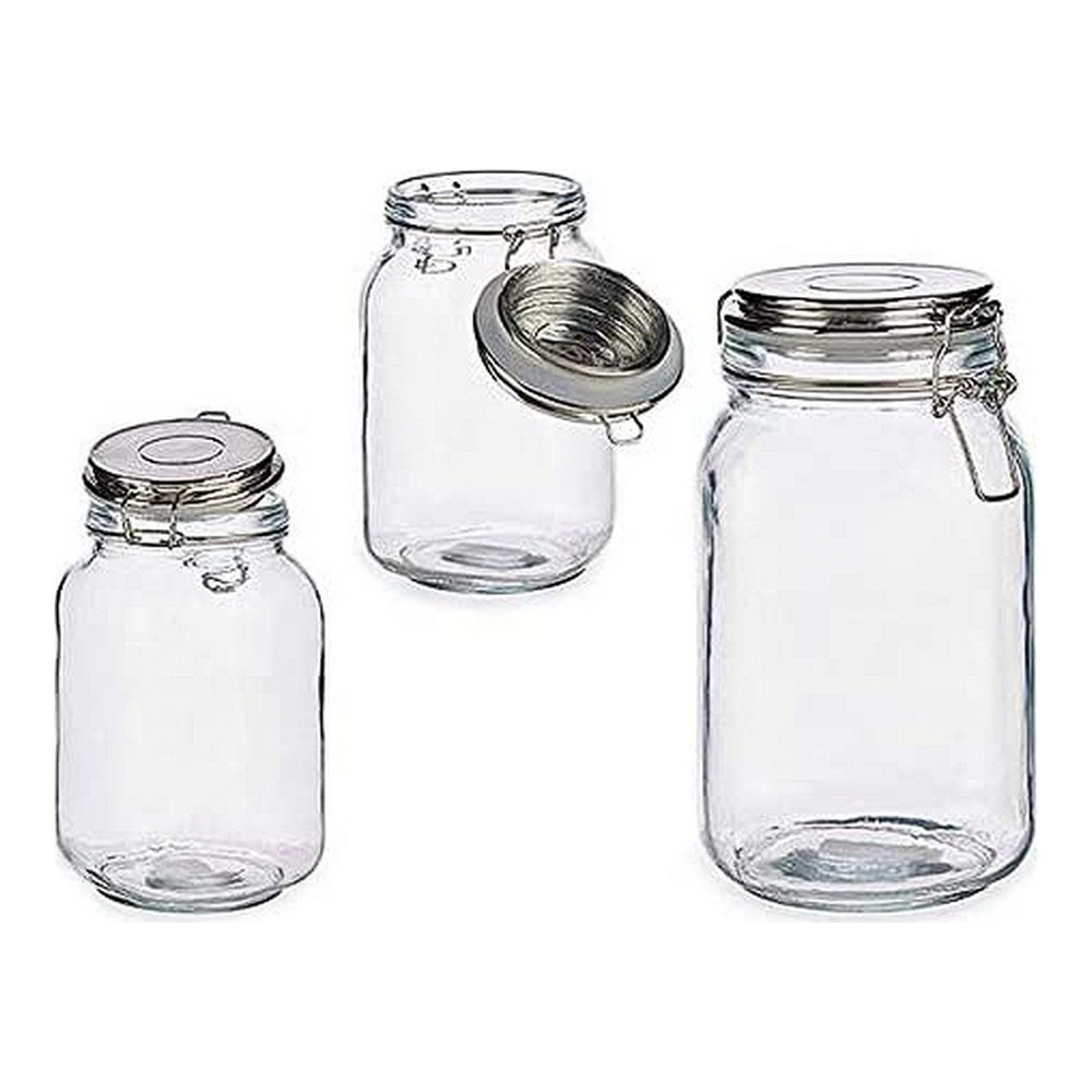 Glasburk Silvrig Transparent Glas 1,5 L - 2