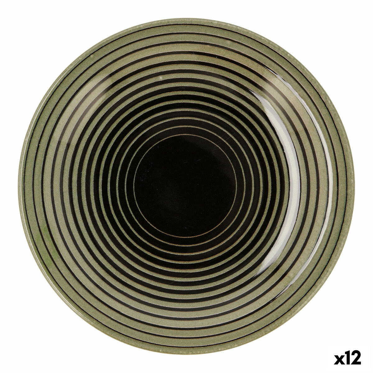 Lapostányér Quid Espiral Keramik Multicolour (Ø 26 cm) (12 antal)