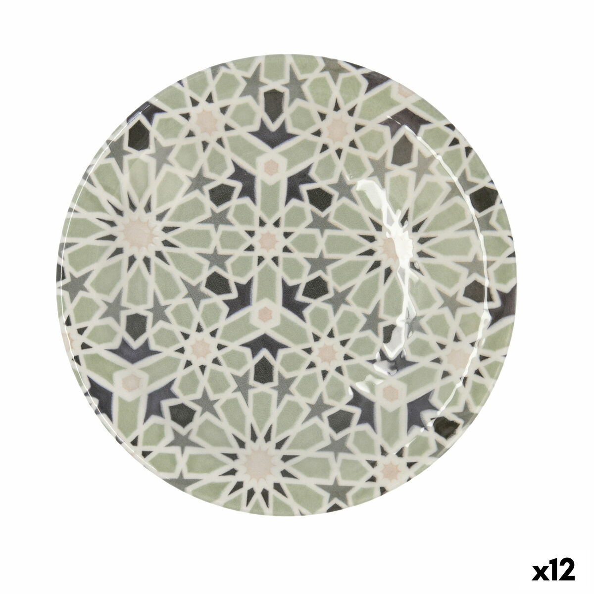 Djup tallrik Quid Astro Keramik Multicolour (Ø 23,5 cm) (12 antal)