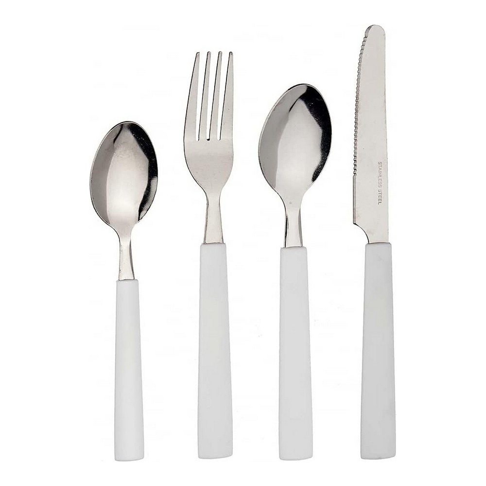 Bestick-set (16 Delar) Vit - 2