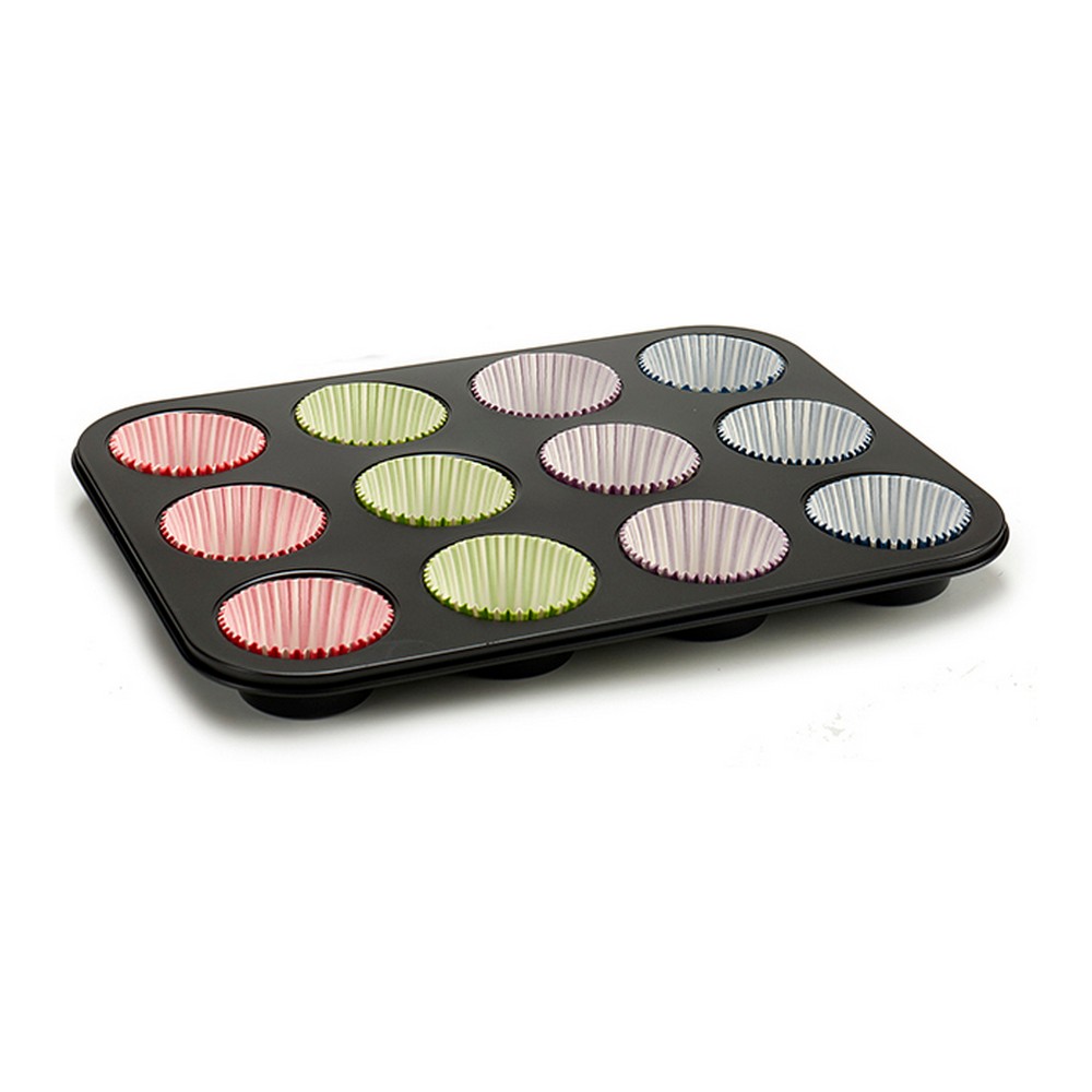 Muffinsbricka Multicolour Ugnsplåt 7 x 7 x 3 cm 35 x 3 x 26,5 cm