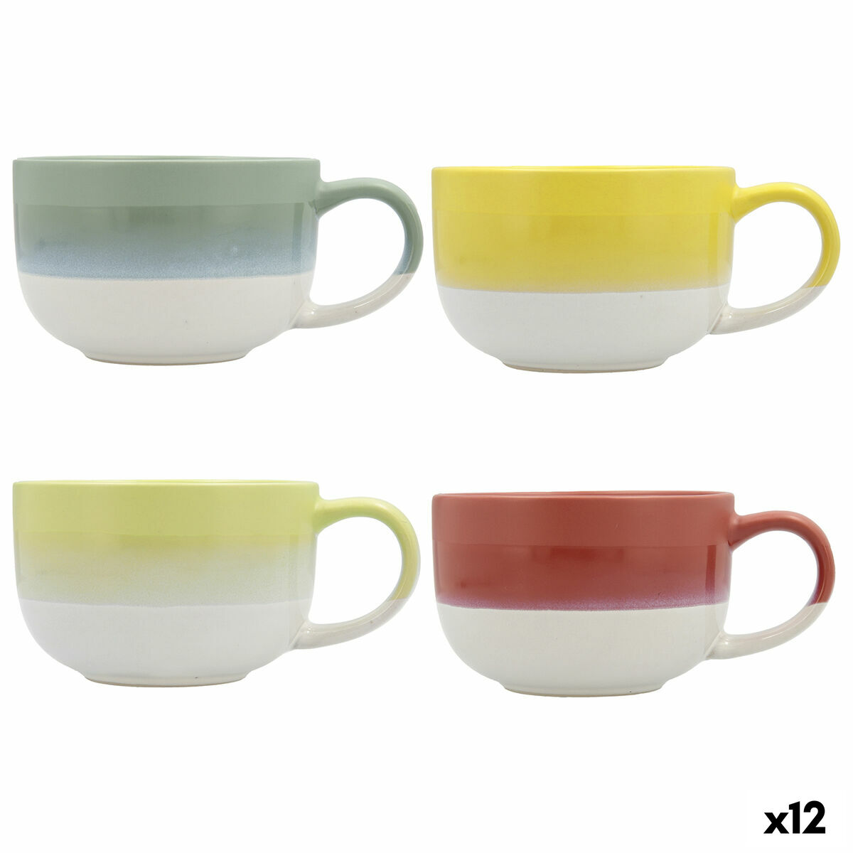 Koppar Quid Atenua Keramik Multicolour (460 ml) (12 antal)