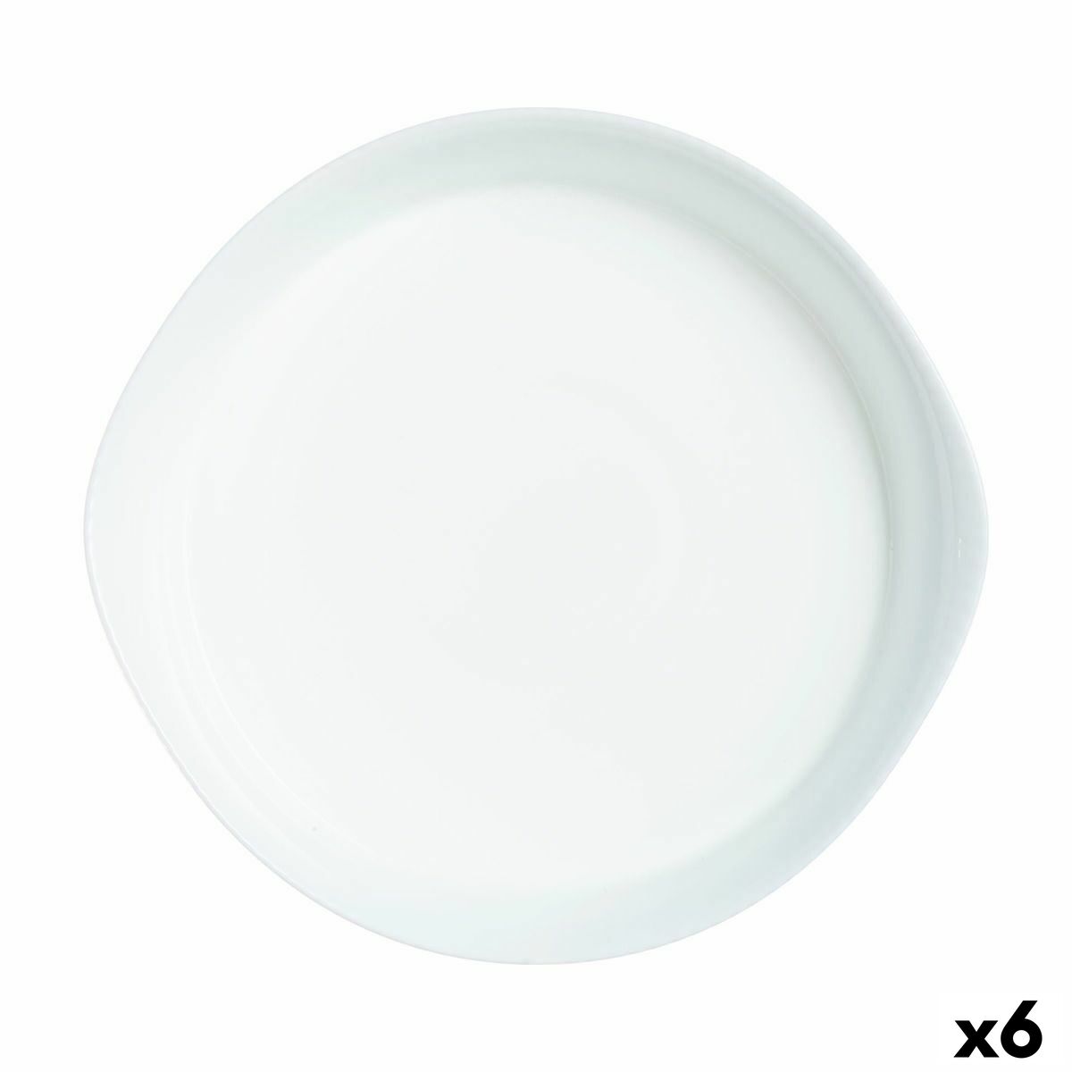 Servingsfat Luminarc Smart Cuisine Rund Vit Glas Ø 28 cm (6 antal)