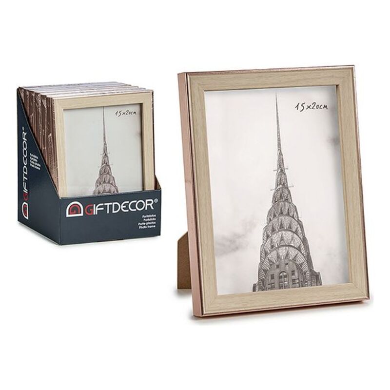 Fotoram Brun Koppar Glas Plast, Mått: 15 x 20 cm - 3