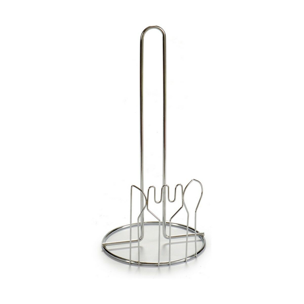 Hushållspappershållare Silvrig Metall (30 x 14 cm) - 3