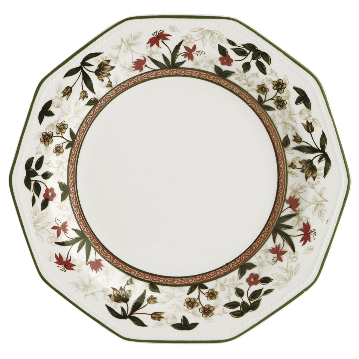 Platt skål Queen´s By Churchill Assam Blommig Keramik Edények Ø 27 cm (6 antal) - 2